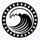 海角视频Logo - 蓝色海浪环绕的电影胶片图标